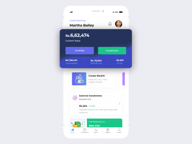 investment app ui ux design idea designed by Leo9 Studio